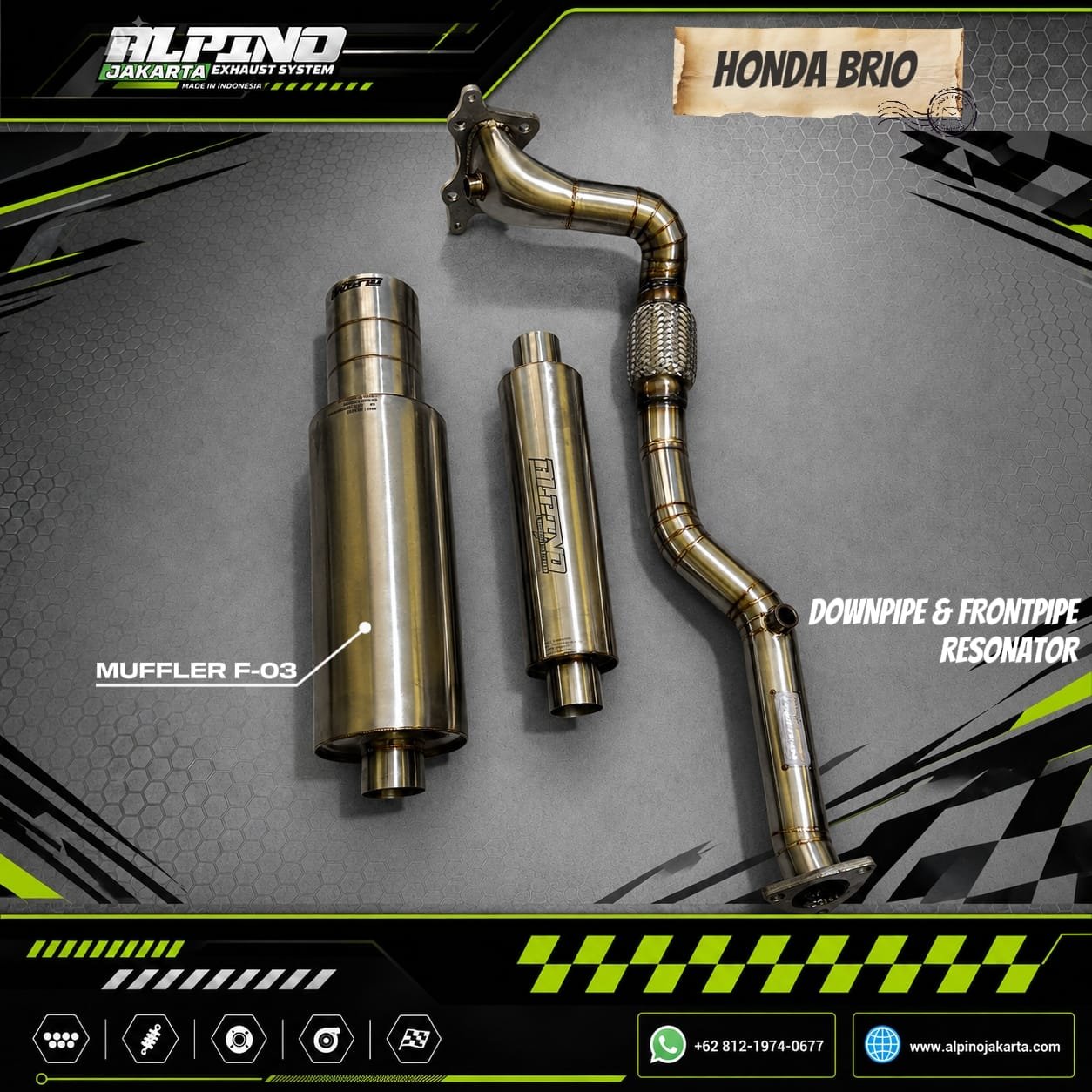 Knalpot Honda Brio